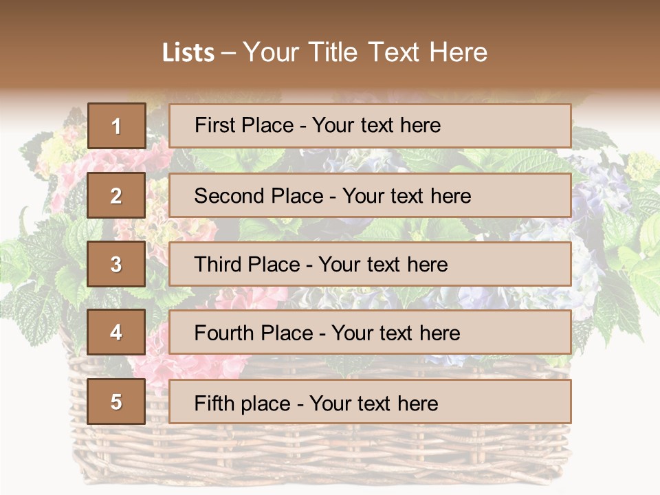 Botanical Decorative Balcony PowerPoint Template