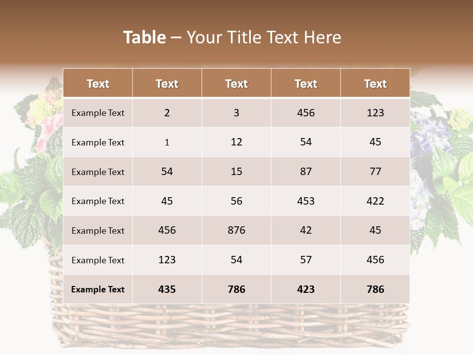 Botanical Decorative Balcony PowerPoint Template