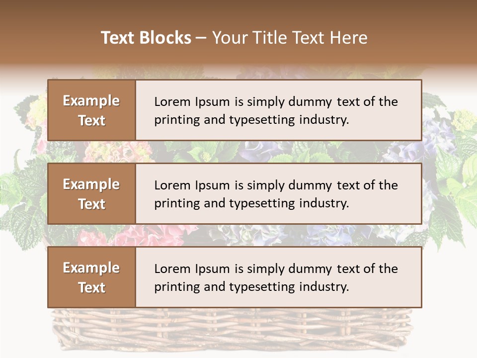 Botanical Decorative Balcony PowerPoint Template