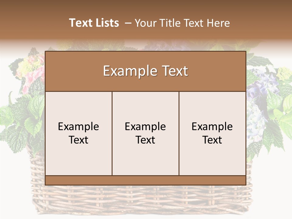 Botanical Decorative Balcony PowerPoint Template