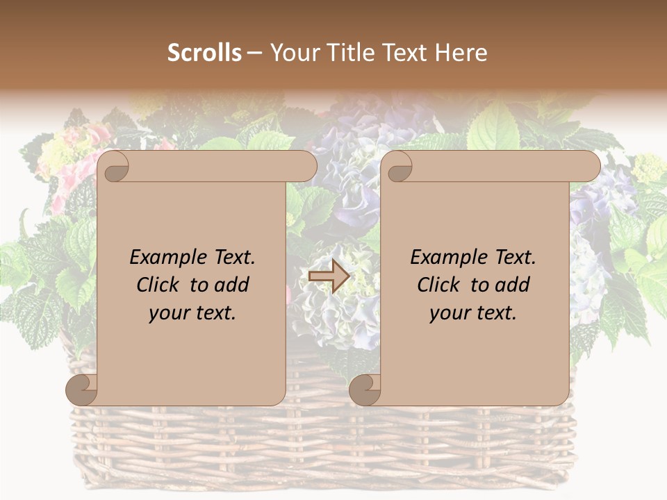 Botanical Decorative Balcony PowerPoint Template