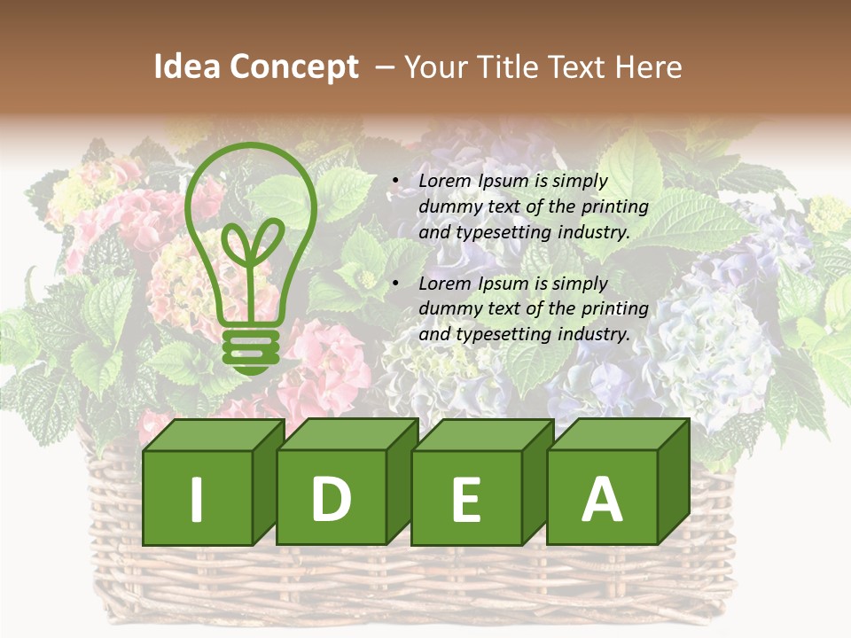 Botanical Decorative Balcony PowerPoint Template