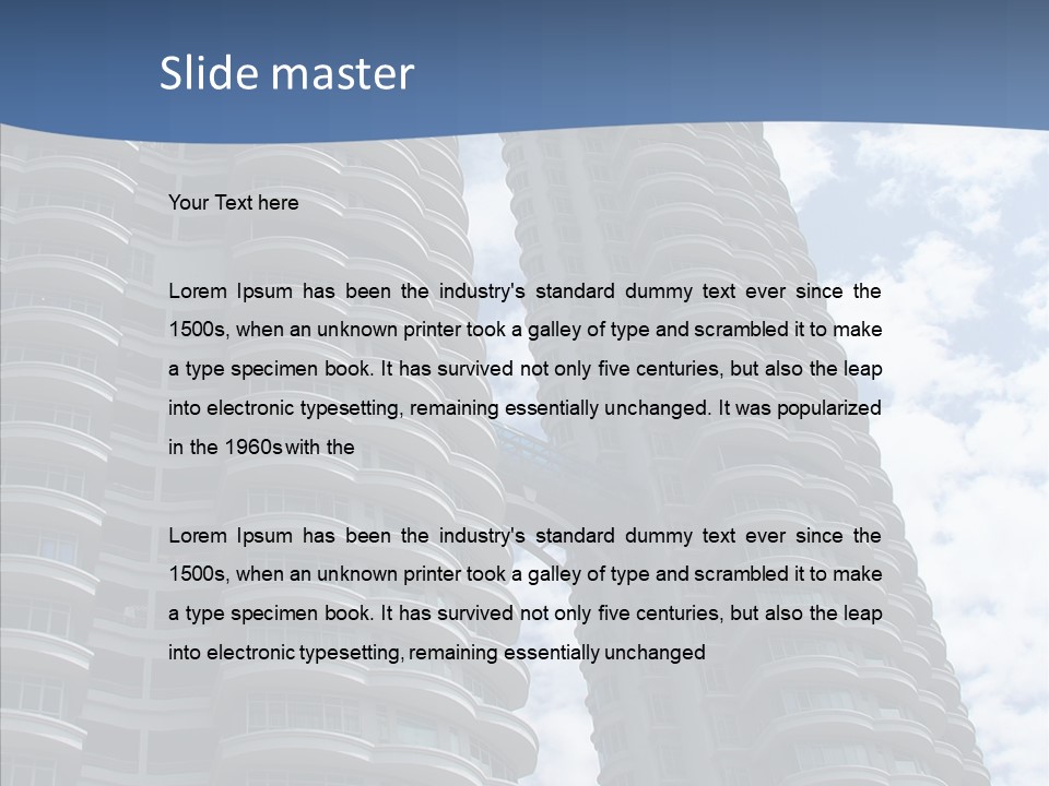 Reflections Design Glass PowerPoint Template