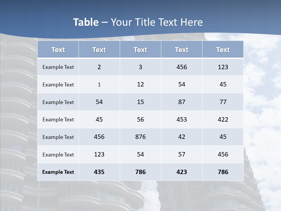 Reflections Design Glass PowerPoint Template