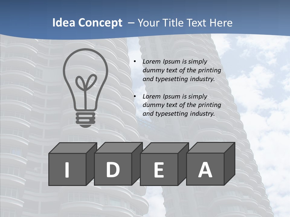 Reflections Design Glass PowerPoint Template