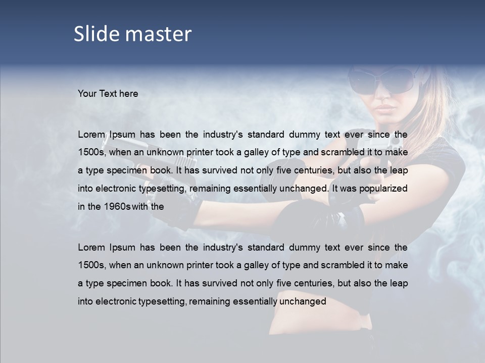 Beauty Beautiful Pose PowerPoint Template