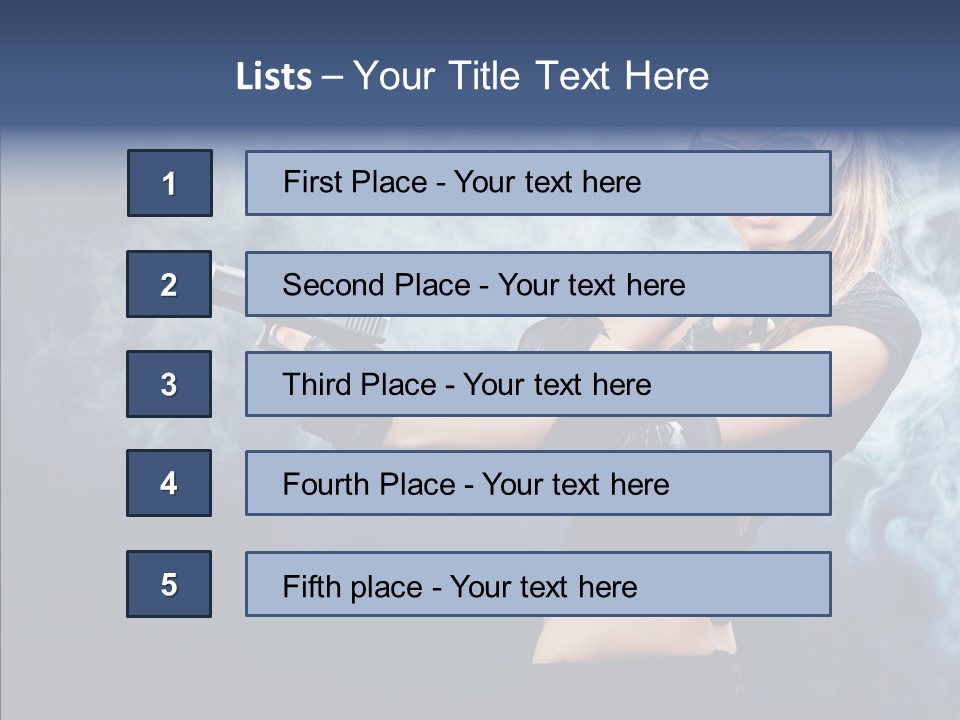 Beauty Beautiful Pose PowerPoint Template