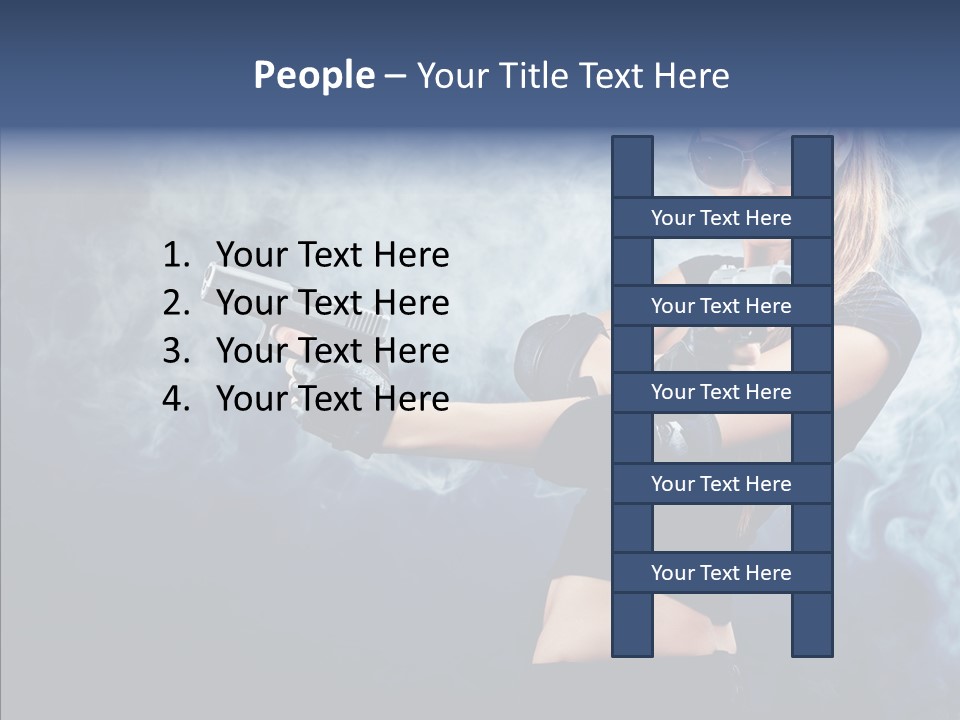 Beauty Beautiful Pose PowerPoint Template