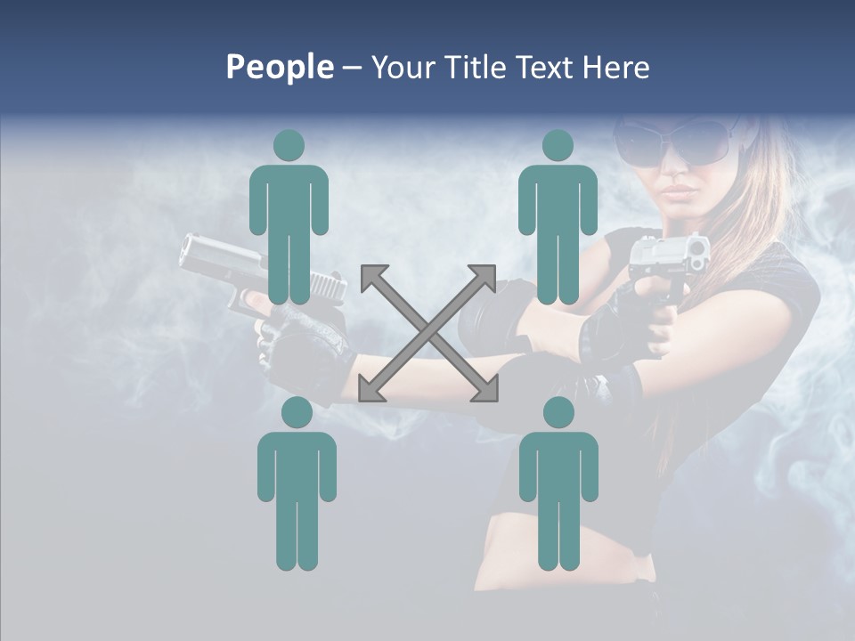 Beauty Beautiful Pose PowerPoint Template