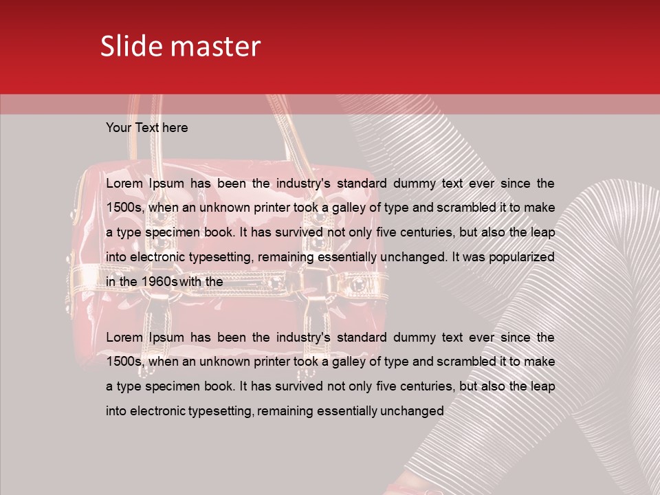 Fashion Lady Footwear PowerPoint Template