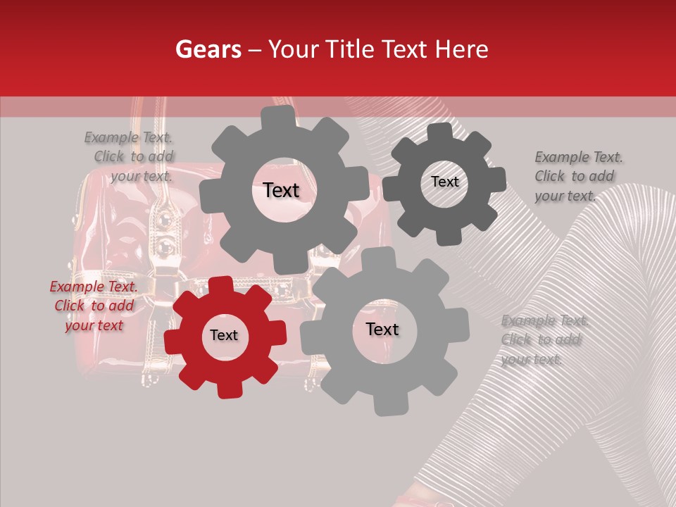 Fashion Lady Footwear PowerPoint Template