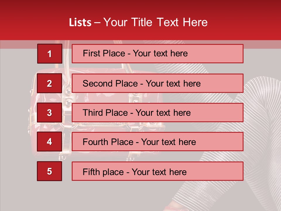 Fashion Lady Footwear PowerPoint Template