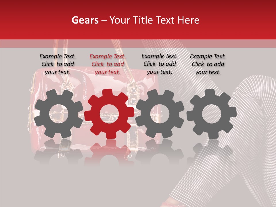 Fashion Lady Footwear PowerPoint Template