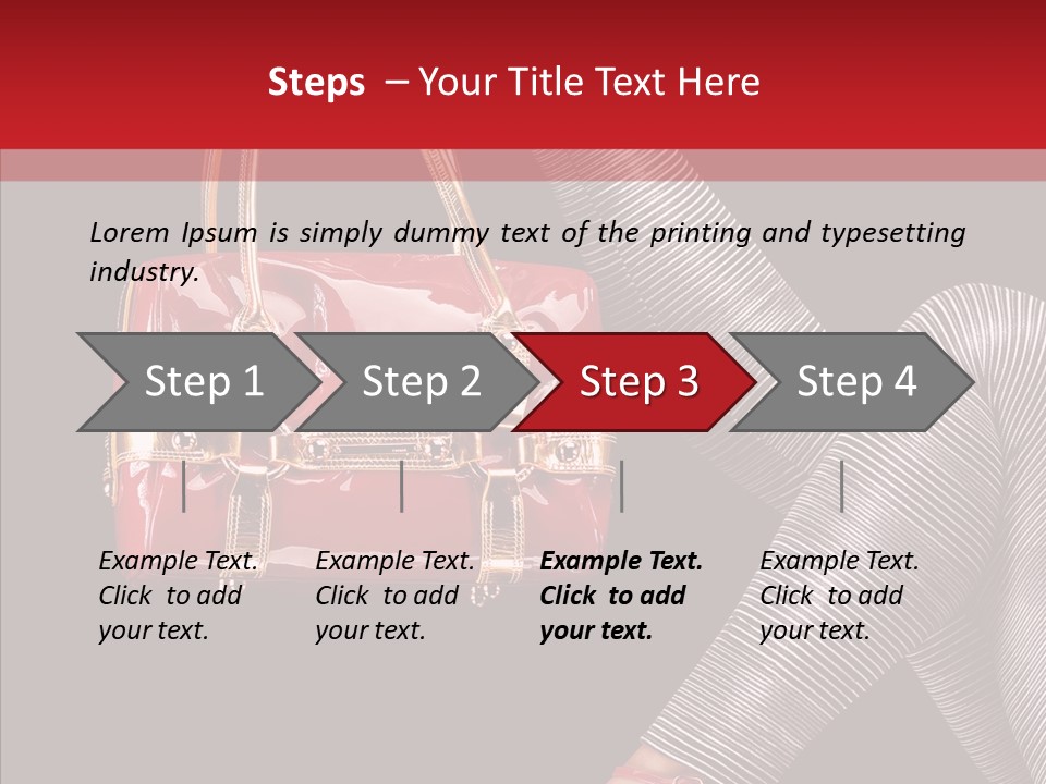 Fashion Lady Footwear PowerPoint Template