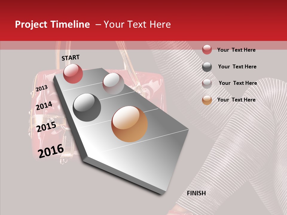 Fashion Lady Footwear PowerPoint Template