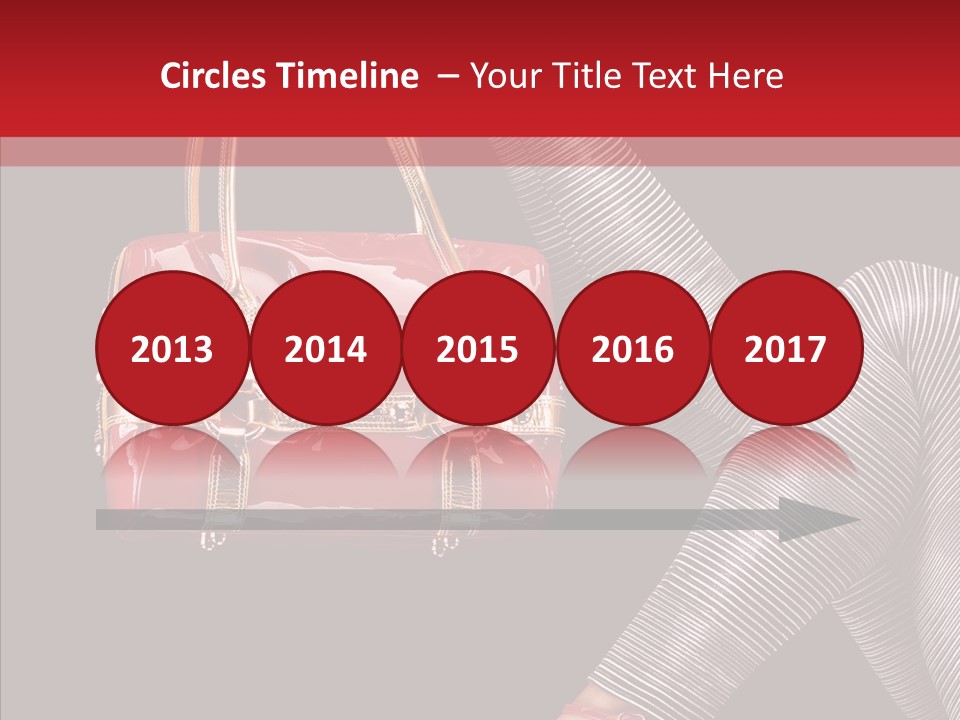 Fashion Lady Footwear PowerPoint Template