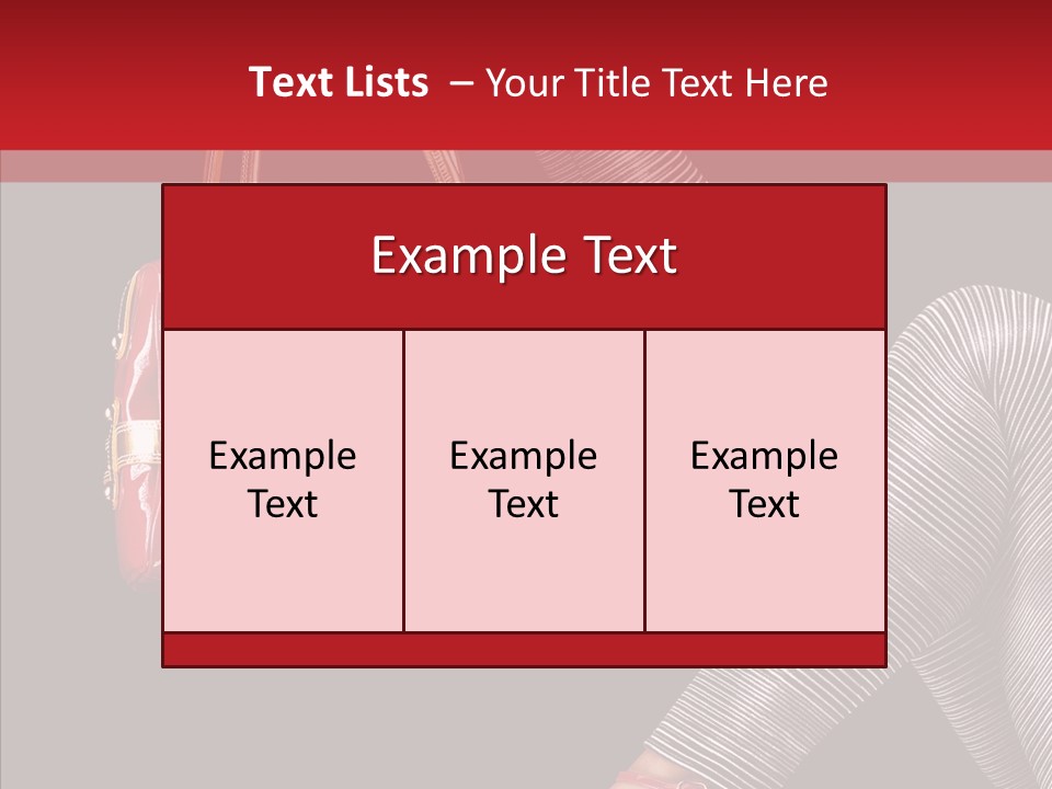 Fashion Lady Footwear PowerPoint Template
