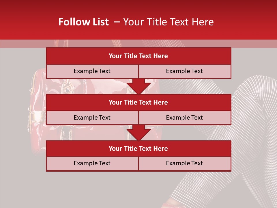 Fashion Lady Footwear PowerPoint Template