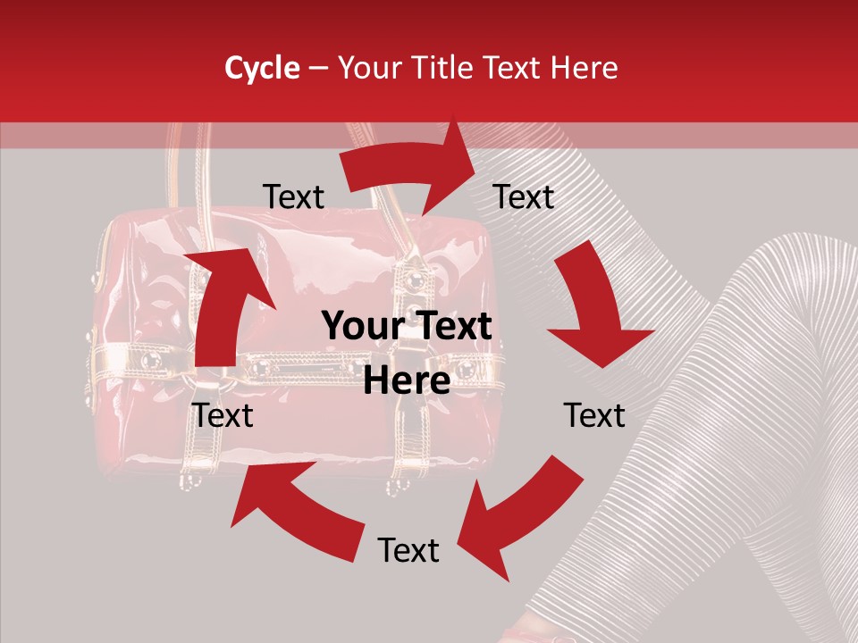 Fashion Lady Footwear PowerPoint Template