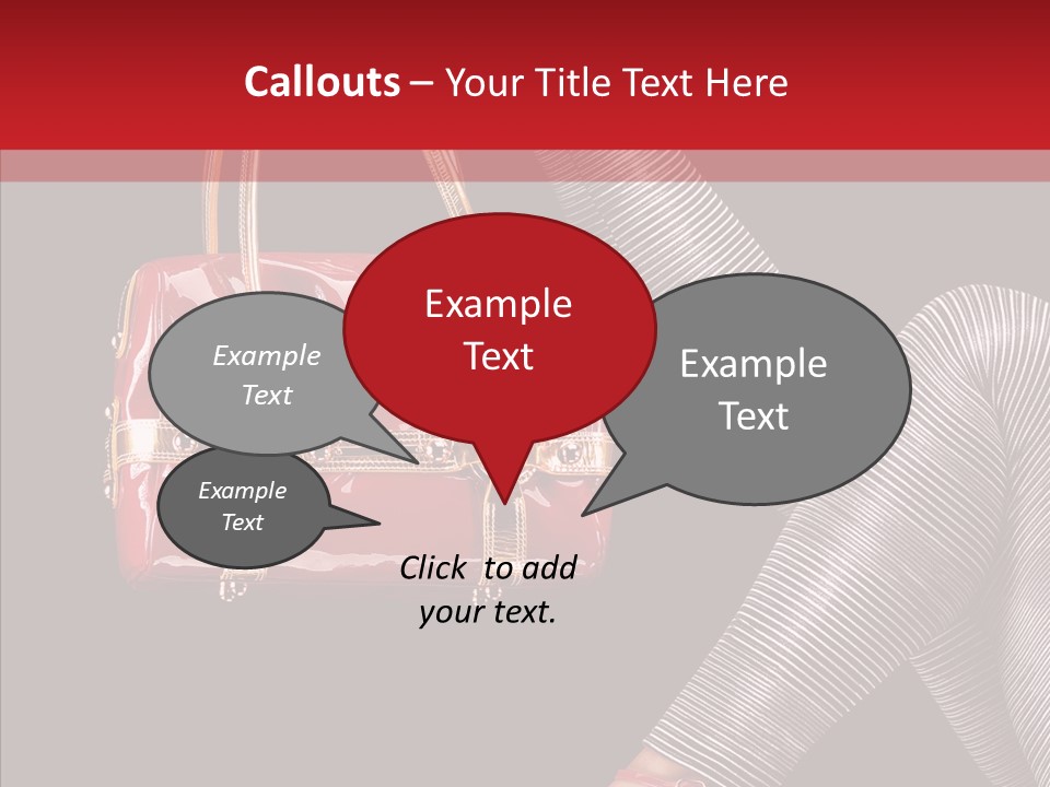 Fashion Lady Footwear PowerPoint Template