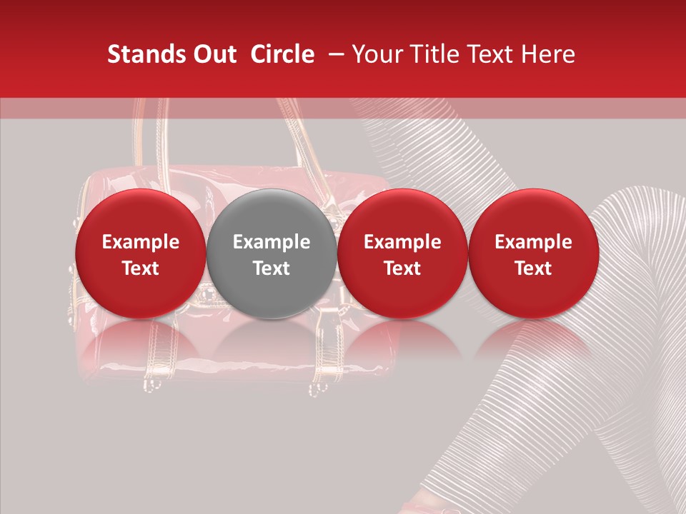 Fashion Lady Footwear PowerPoint Template