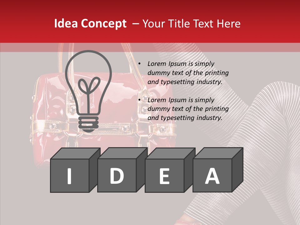 Fashion Lady Footwear PowerPoint Template