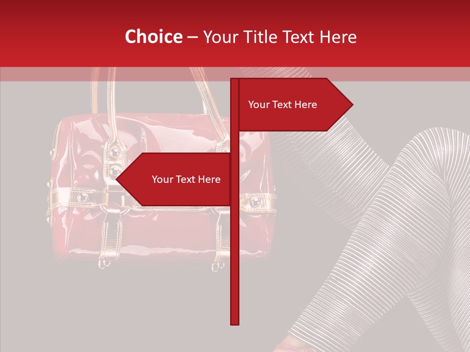 Fashion Lady Footwear PowerPoint Template