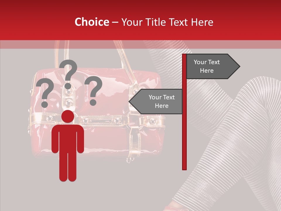 Fashion Lady Footwear PowerPoint Template