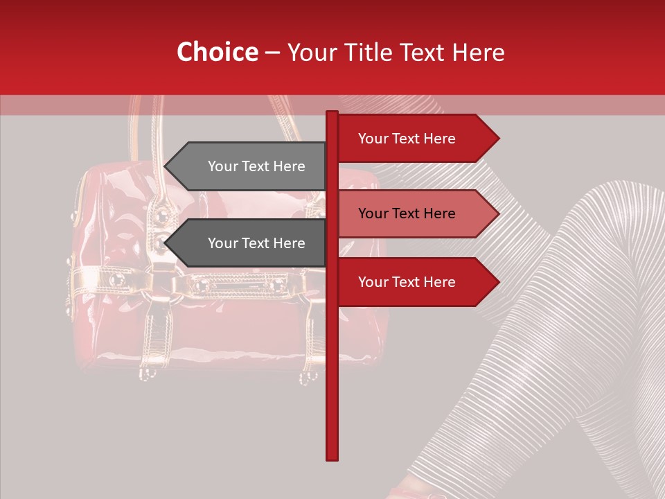 Fashion Lady Footwear PowerPoint Template