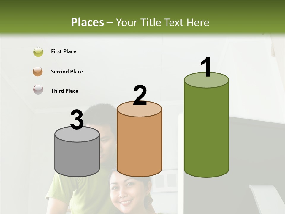 Laptop Asia Internet PowerPoint Template