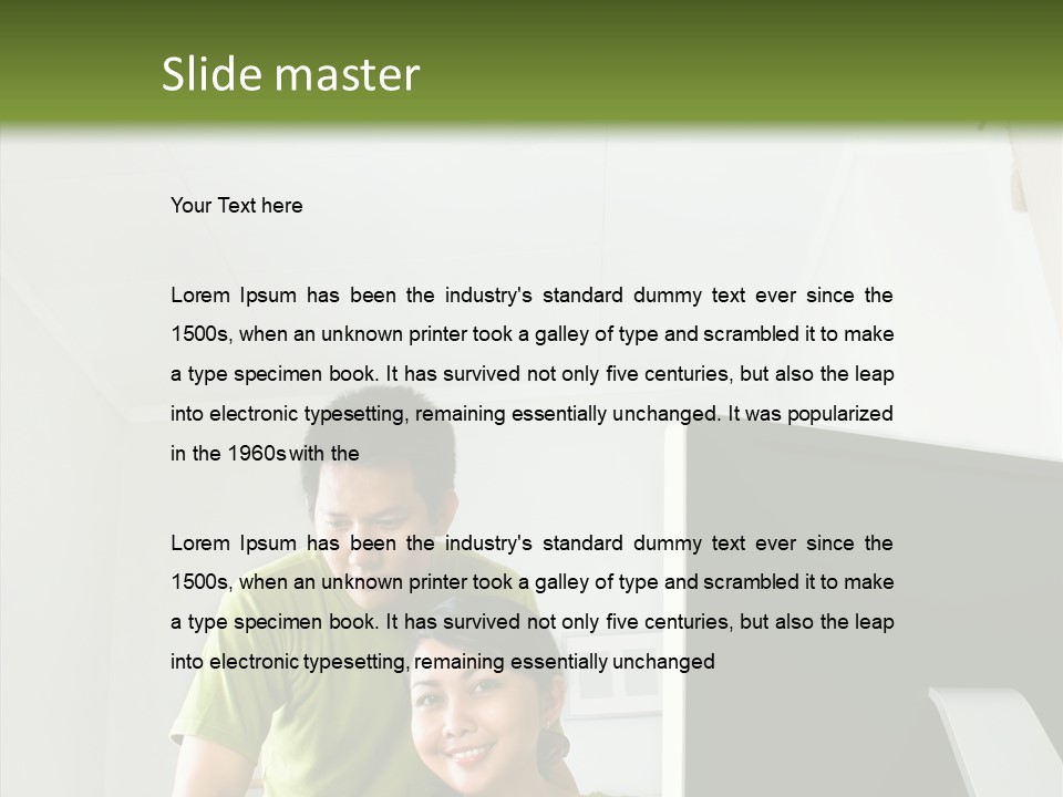 Laptop Asia Internet PowerPoint Template