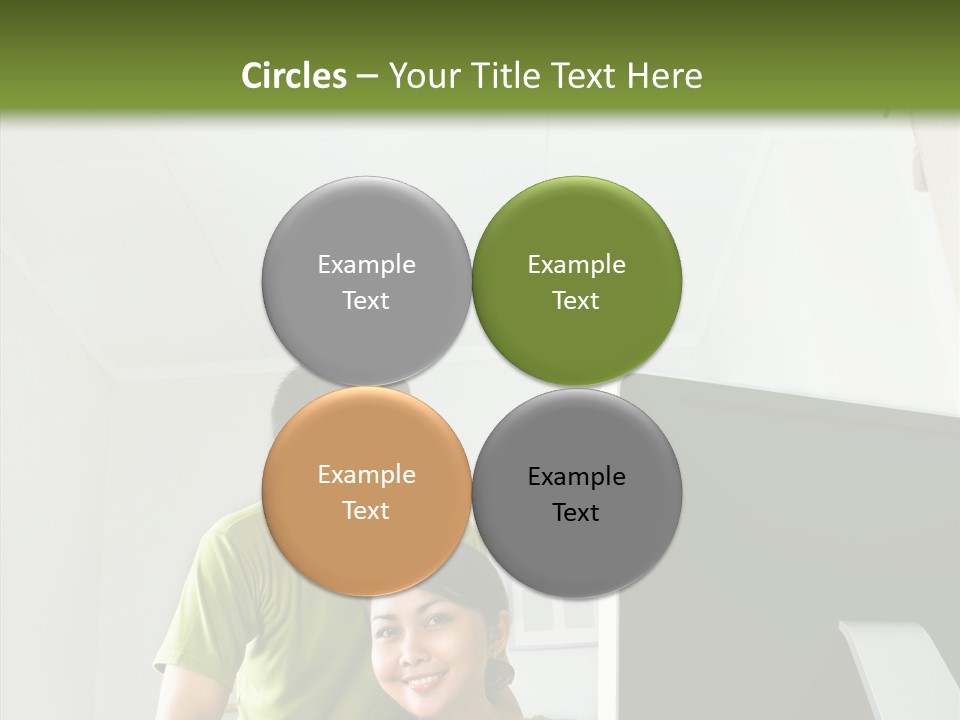 Laptop Asia Internet PowerPoint Template