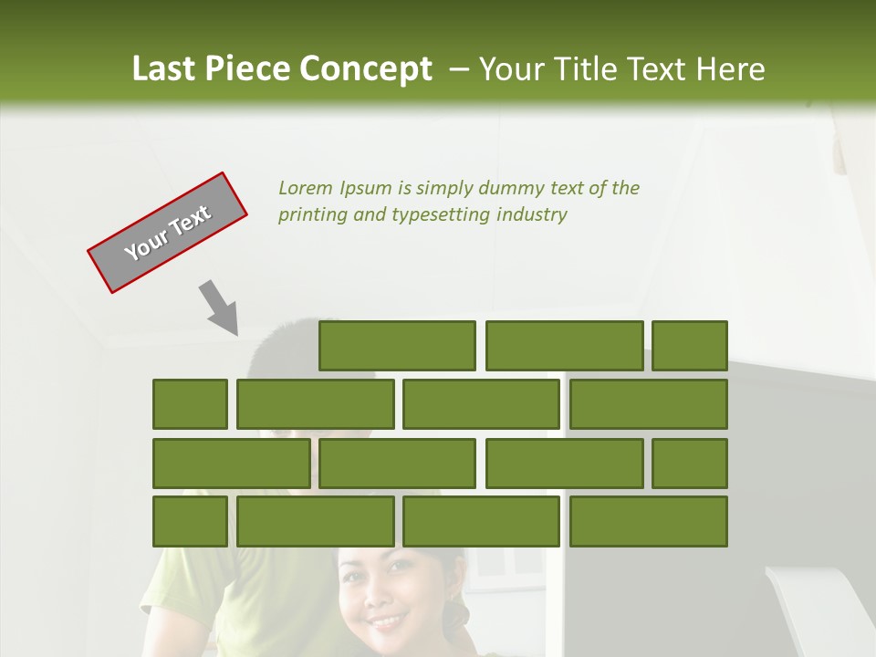 Laptop Asia Internet PowerPoint Template