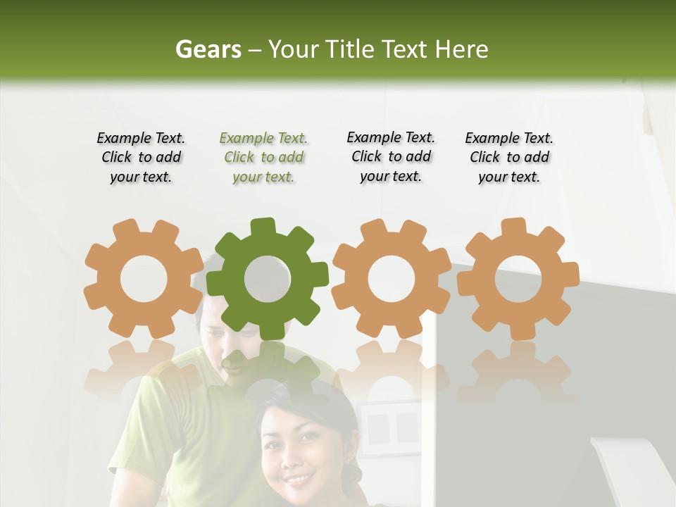 Laptop Asia Internet PowerPoint Template