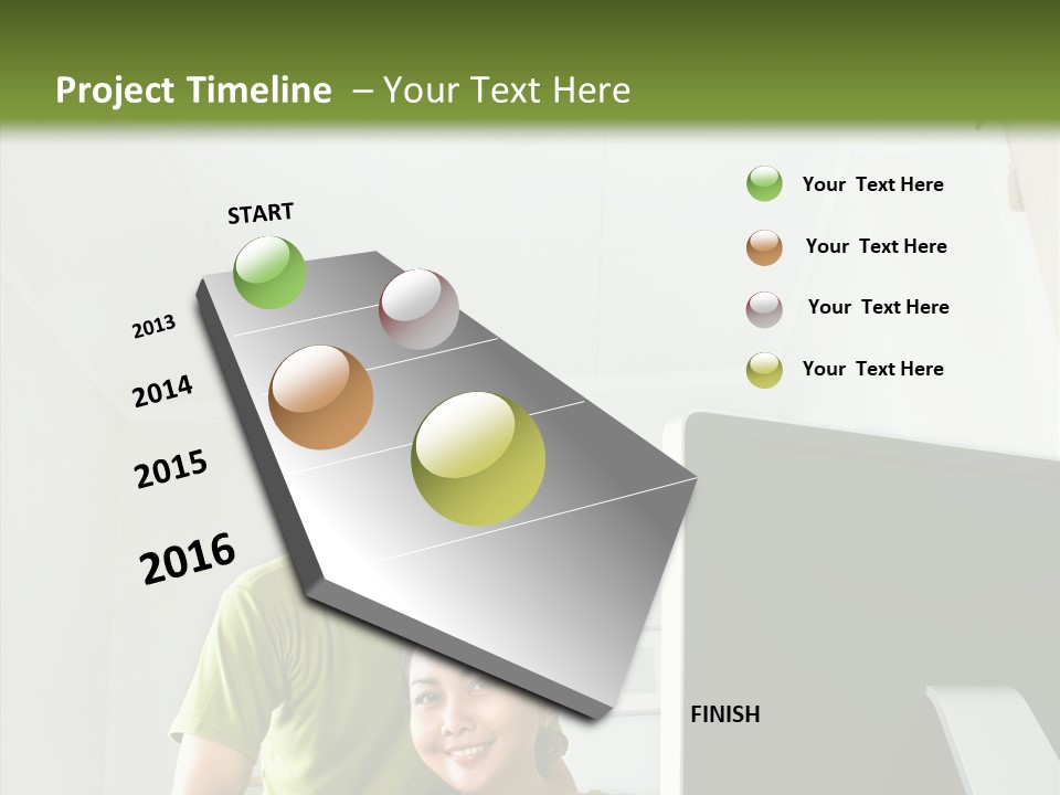 Laptop Asia Internet PowerPoint Template