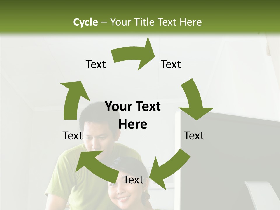 Laptop Asia Internet PowerPoint Template