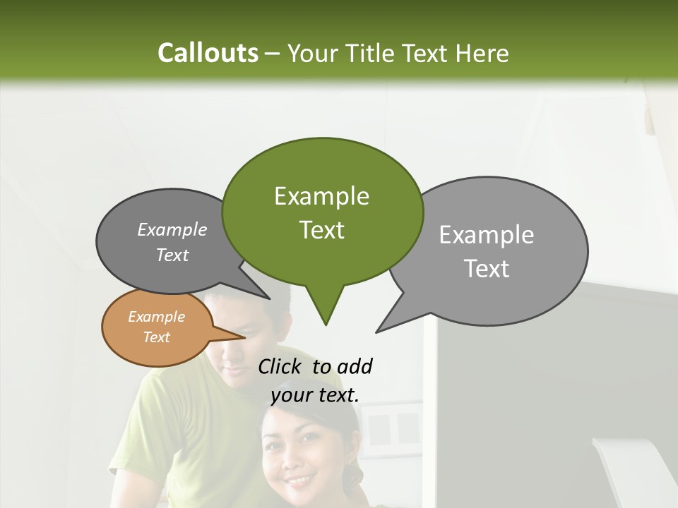 Laptop Asia Internet PowerPoint Template