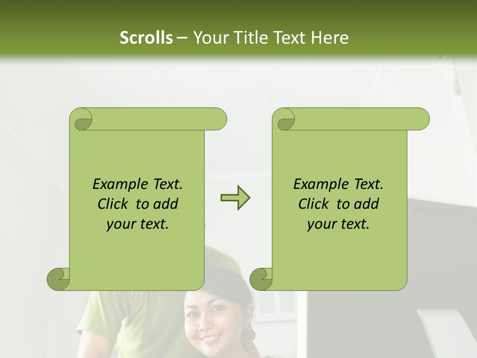 Laptop Asia Internet PowerPoint Template