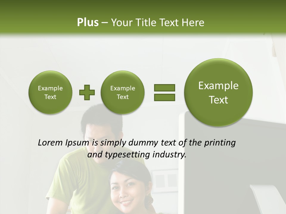 Laptop Asia Internet PowerPoint Template