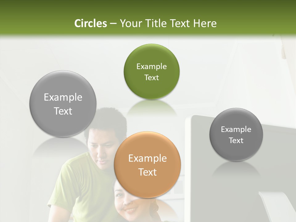 Laptop Asia Internet PowerPoint Template