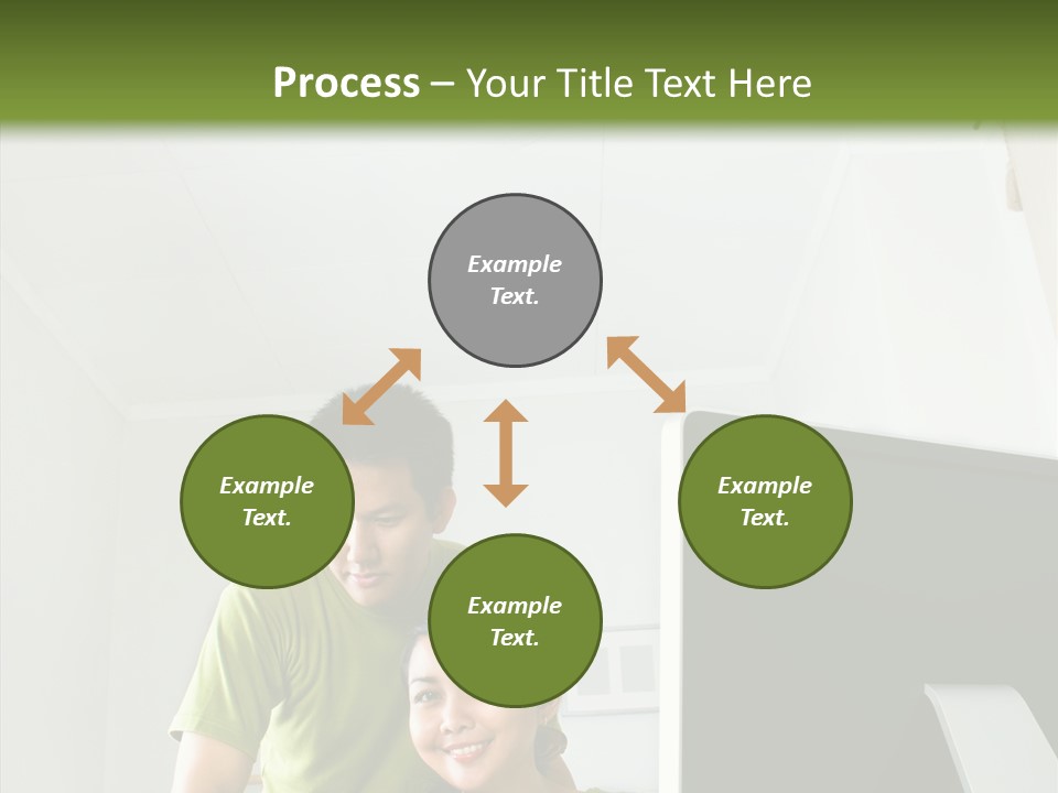 Laptop Asia Internet PowerPoint Template