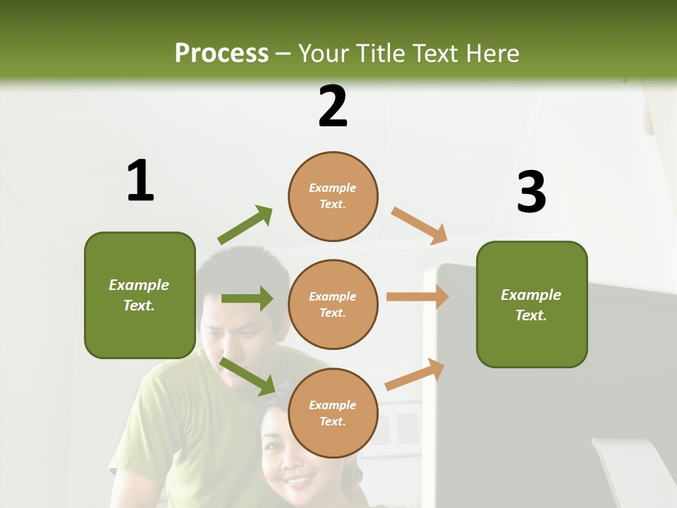 Laptop Asia Internet PowerPoint Template