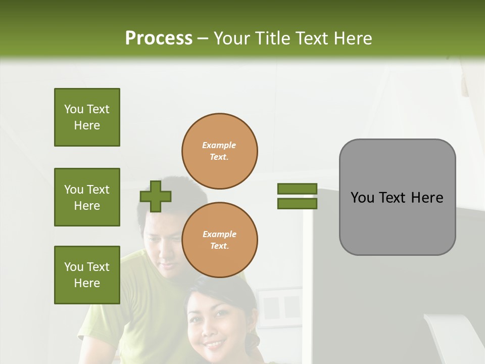 Laptop Asia Internet PowerPoint Template