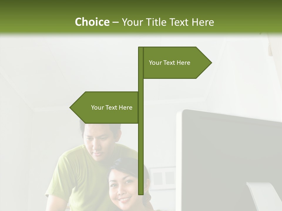 Laptop Asia Internet PowerPoint Template