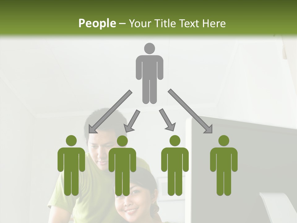 Laptop Asia Internet PowerPoint Template