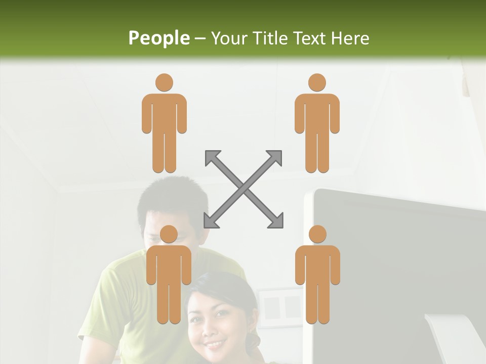 Laptop Asia Internet PowerPoint Template