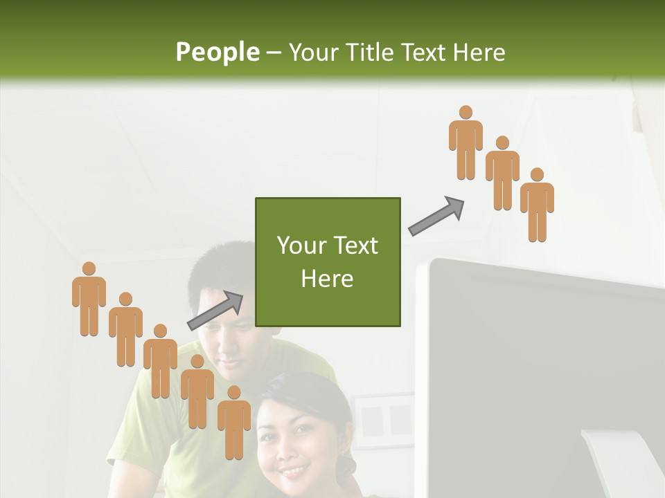 Laptop Asia Internet PowerPoint Template