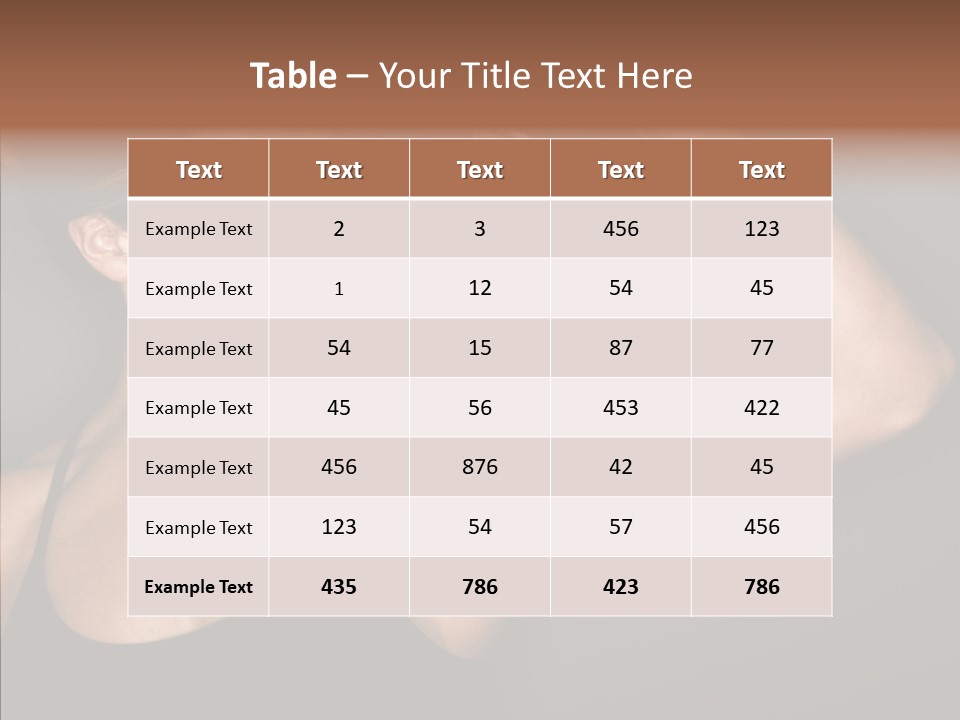 Iron Diet Exercise PowerPoint Template
