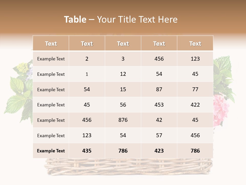 Plant Flora Bush PowerPoint Template