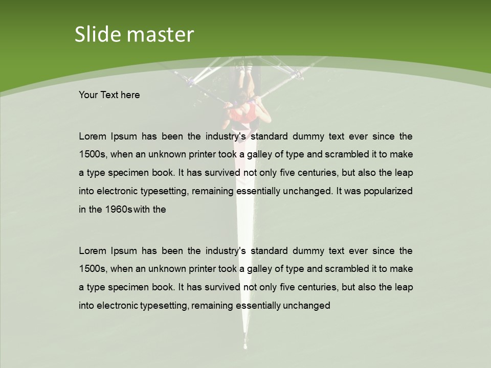 Outdoors Water Teamwork PowerPoint Template